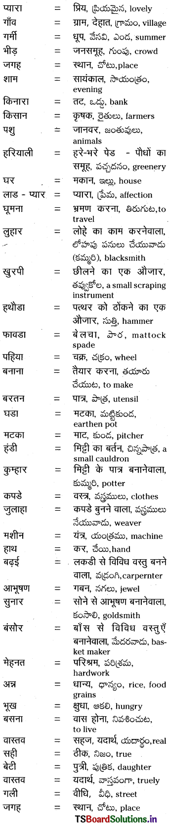 TS 8th Class Hindi Guide 3rd Lesson प्यारा गाँव 1