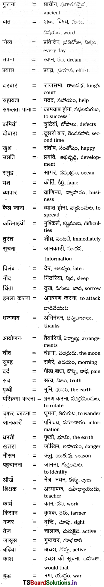 TS 8th Class Hindi Guide 5th Lesson धरती की आँखें 1