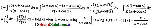 Integrals MCQ AP Inter 2nd Year Maths Chapter 7-1